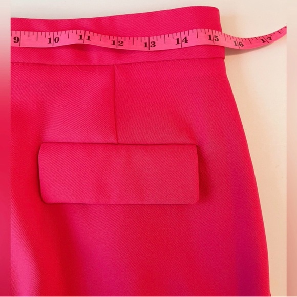🏷️Zara Fuschia Pink Wide Leg Trouser Pants High Rise Office Siren menswear - Picture 8 of 11